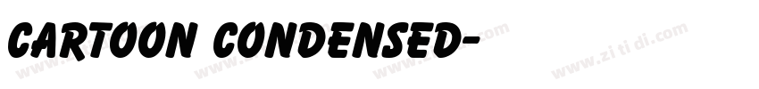Cartoon Condensed字体转换